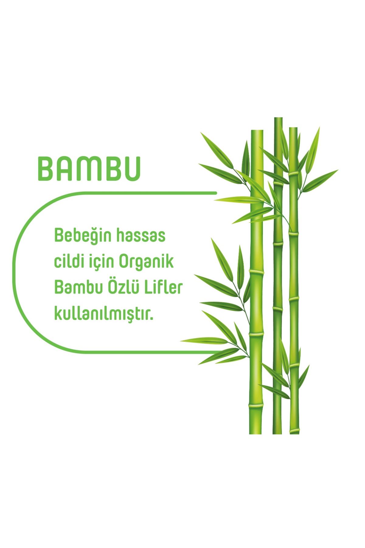 Pure Baby Organik Bambu Özlü Islak Havlu 24×90 (2160 Yaprak)