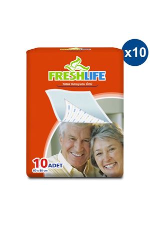 Freshlife Yatak Koruyucu Örtü 60x90 cm 10x10 (100 Adet)