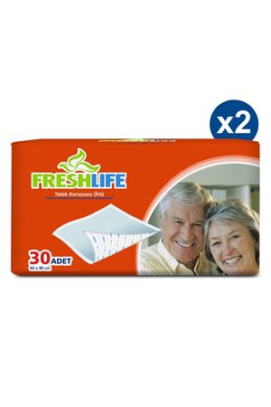 Freshlife Yatak Koruyucu Örtü 60x90 cm 30x2 (60 Adet)