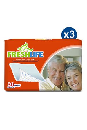 Freshlife Yatak Koruyucu Örtü 90x180 cm 30x3 (90 Adet)